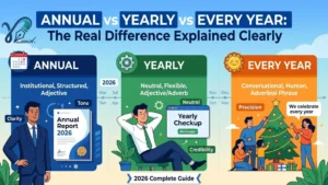 Annual vs Yearly vs Every Year: The Real Difference Explained Clearly (2026 Complete Guide)