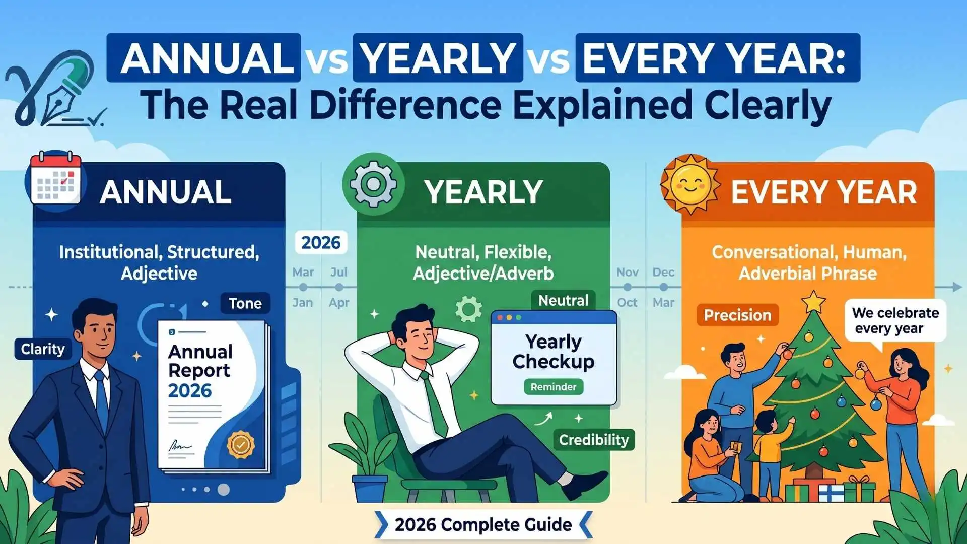 Annual vs Yearly vs Every Year: The Real Difference Explained Clearly (2026 Complete Guide)