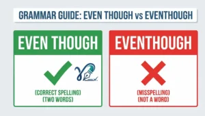 Even Though vs Eventhough: The Complete Grammar Guide to Using “Even Though” Correctly
