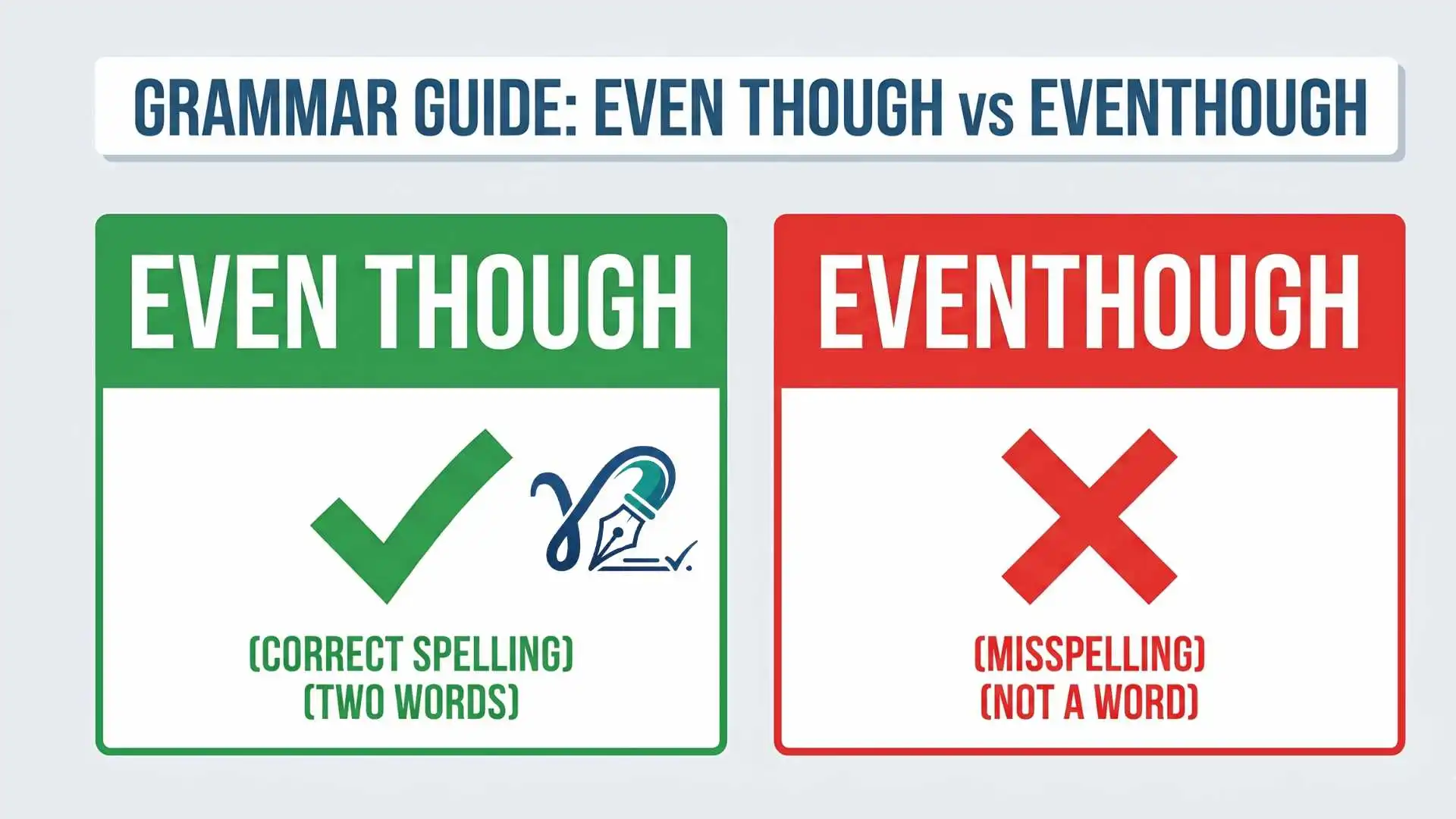 Even Though vs Eventhough: The Complete Grammar Guide to Using “Even Though” Correctly