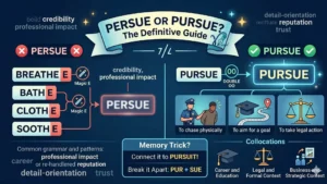 Pursue or Persue? The Definitive Guide to the Correct Spelling, Meaning, and Real-World Usage