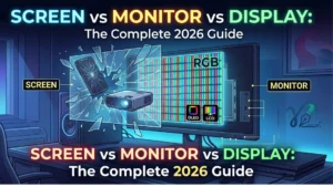 Screen vs Monitor vs Display: The Complete 2026 Guide to Understanding Visual Technology