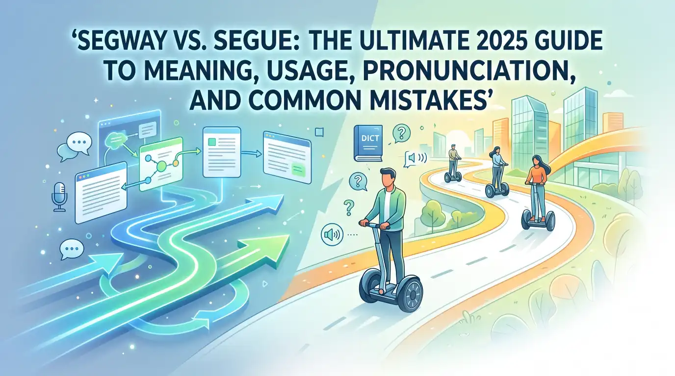 segway vs segue