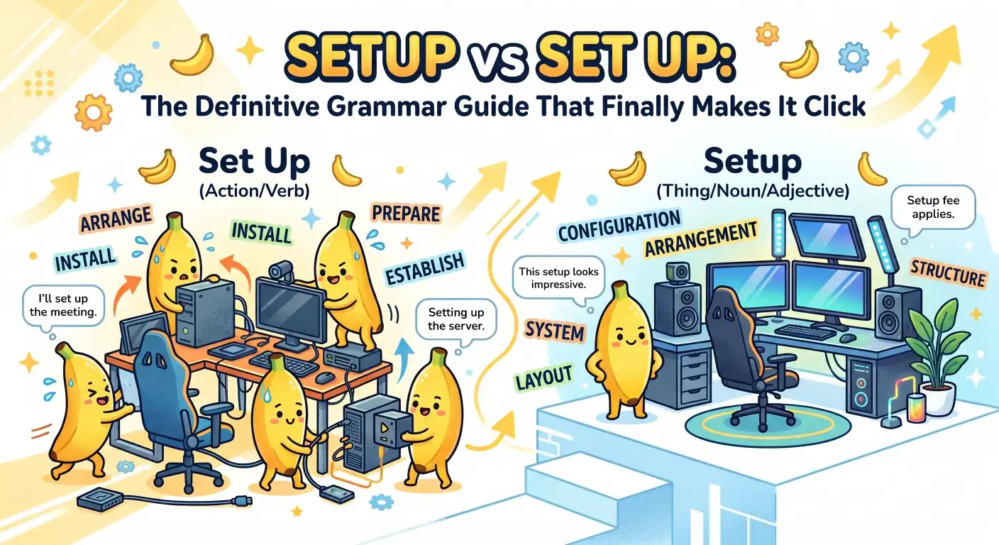 setup vs set up