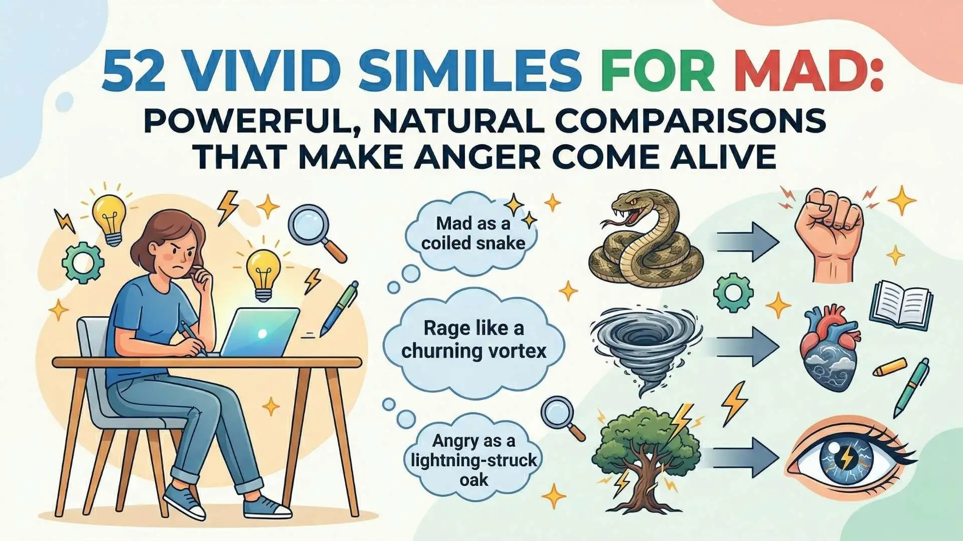 52 Vivid Similes for Mad: Powerful, Natural Comparisons That Make Anger Come Alive