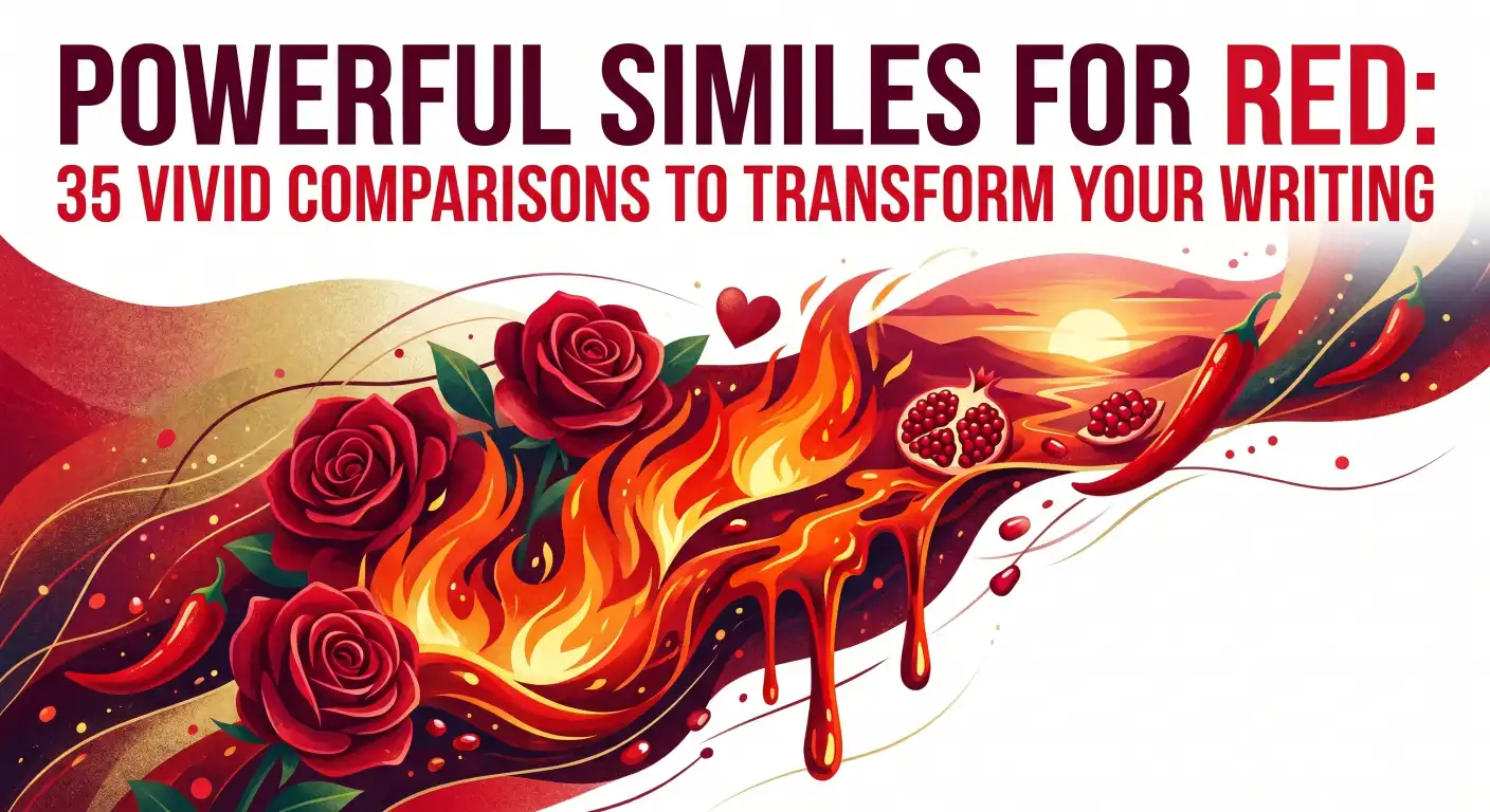 similes for red