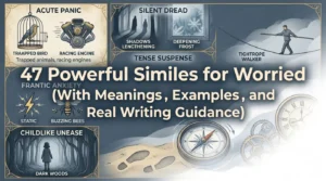 similes for worried