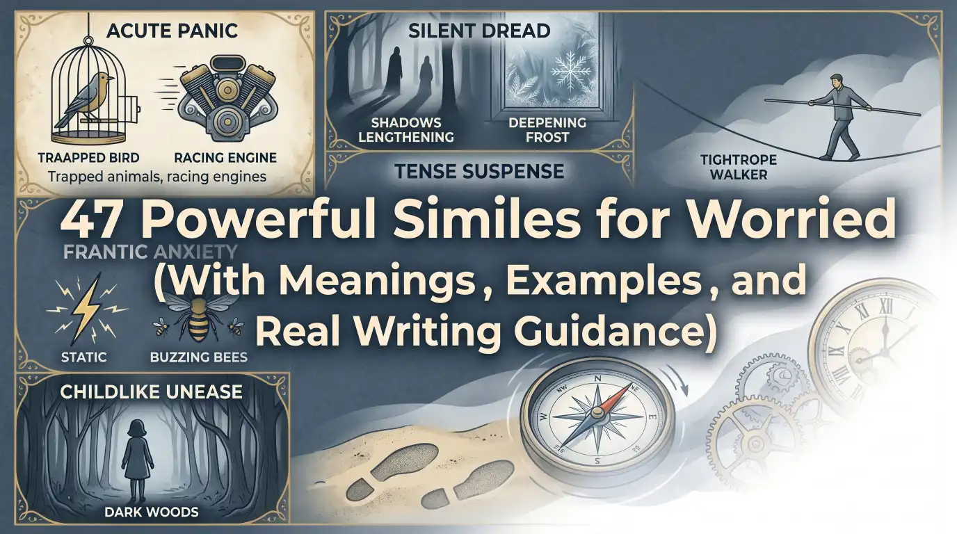 similes for worried