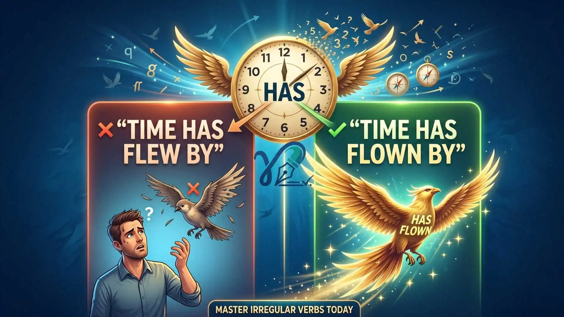 Time Has Flew By or Time Has Flown By? The Only Grammar Guide You’ll Ever Need