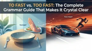 to fast vs too fast