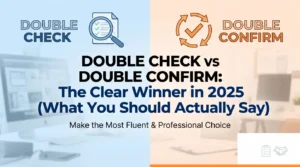 Double Check vs Double Confirm