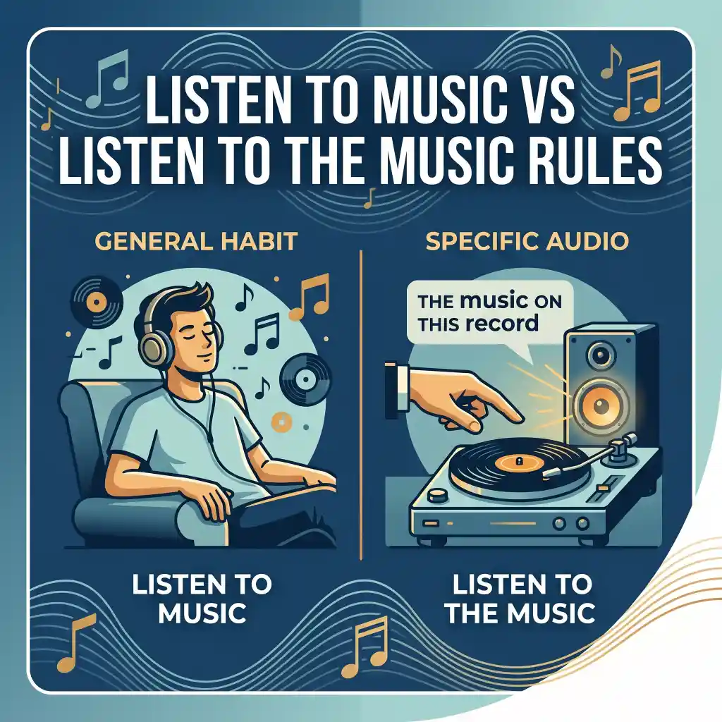 Listen to Music vs Listen to the Music