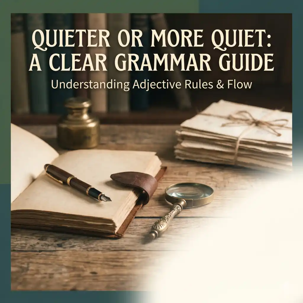 Quieter vs More Quiet
