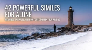similes for alone