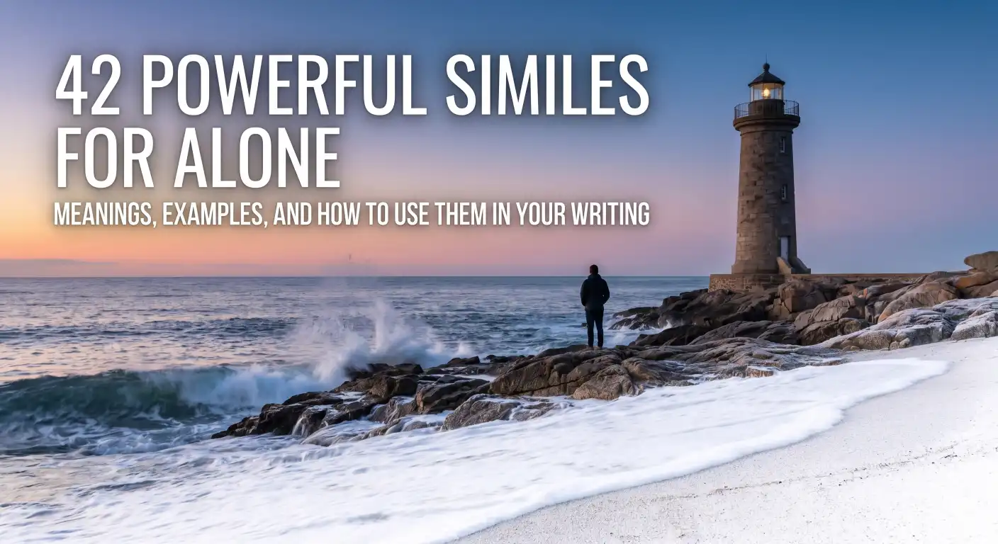 similes for alone