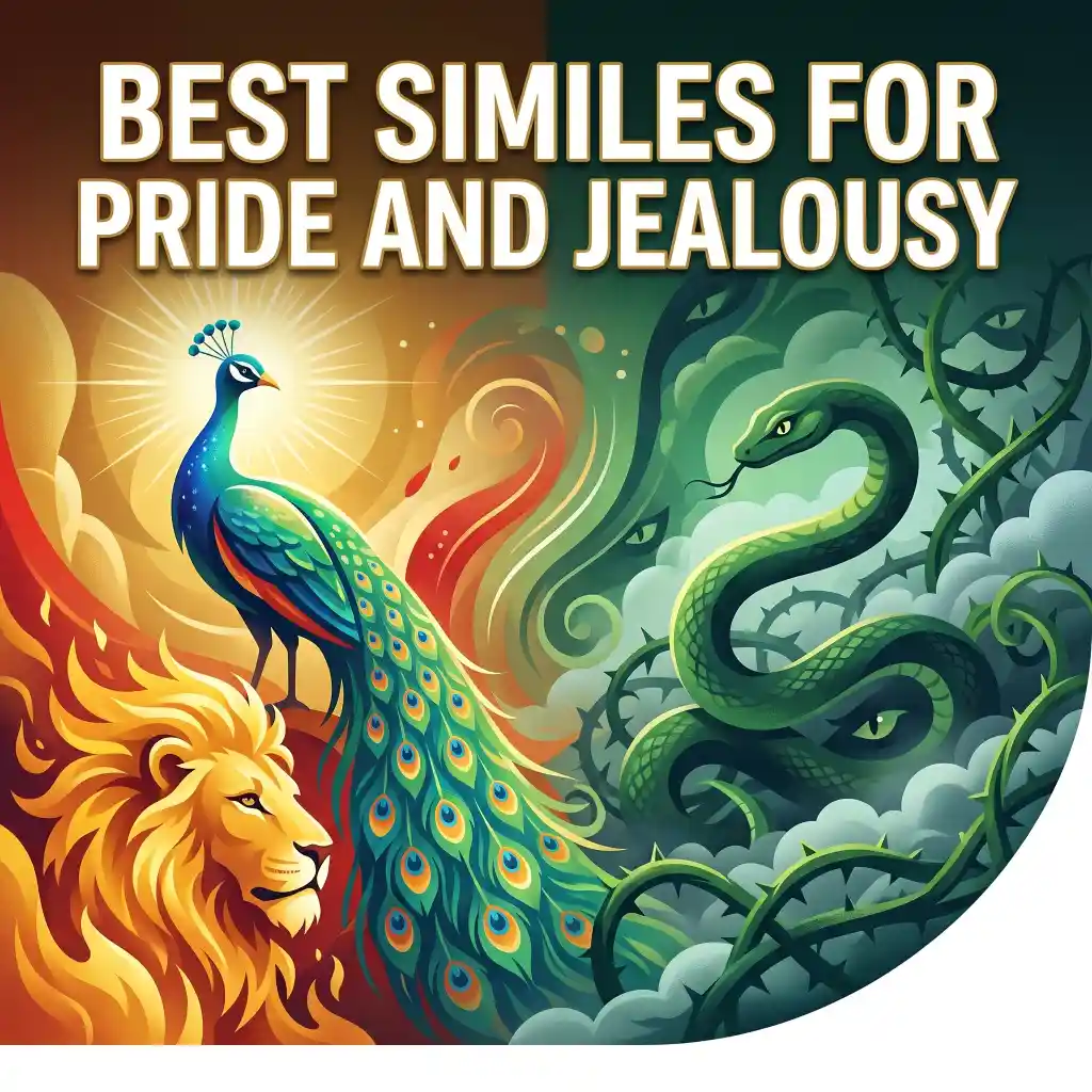 Similes for Pride and Jealousy