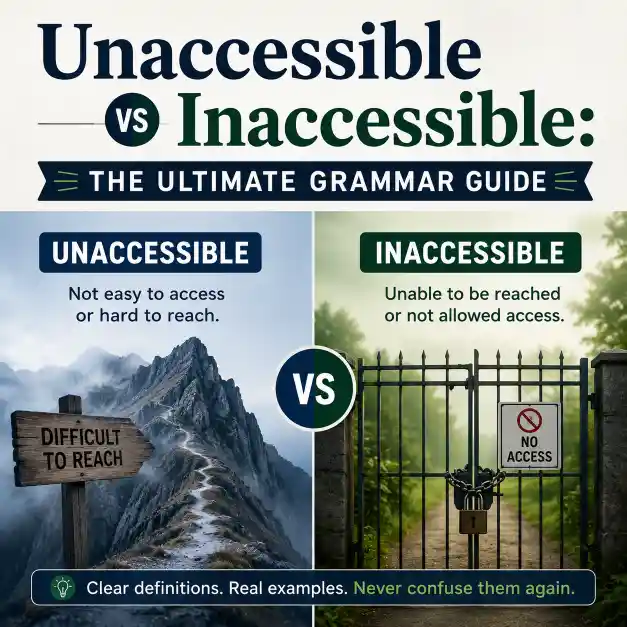 Unaccessible vs Inaccessible