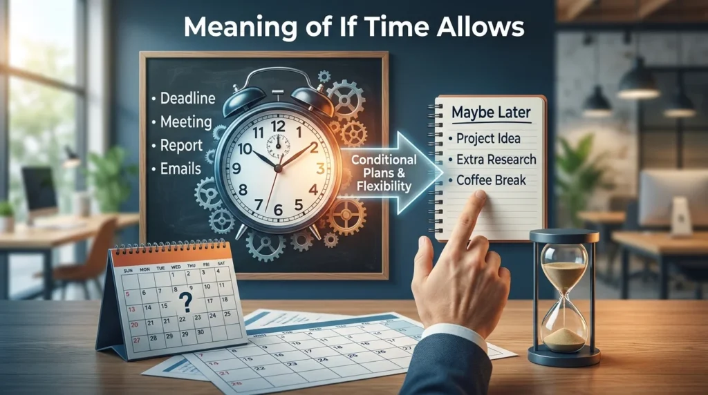 Meaning of If Time Allows