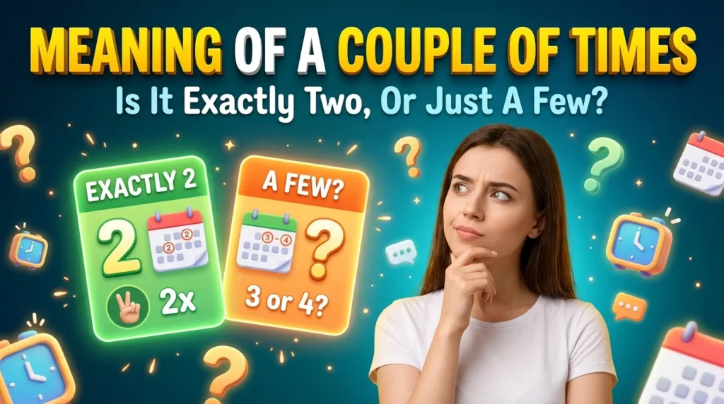 Meaning of A Couple of Times