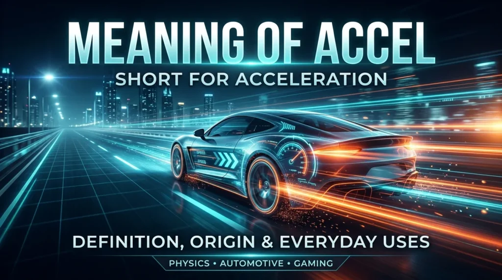Meaning of Accel