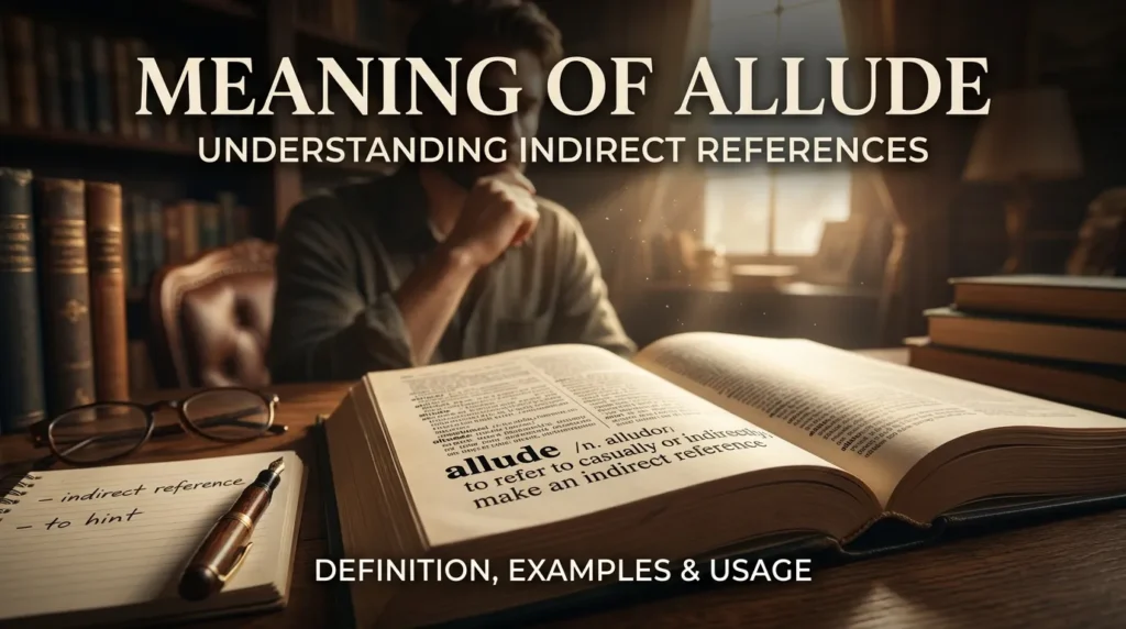 Meaning of Allude