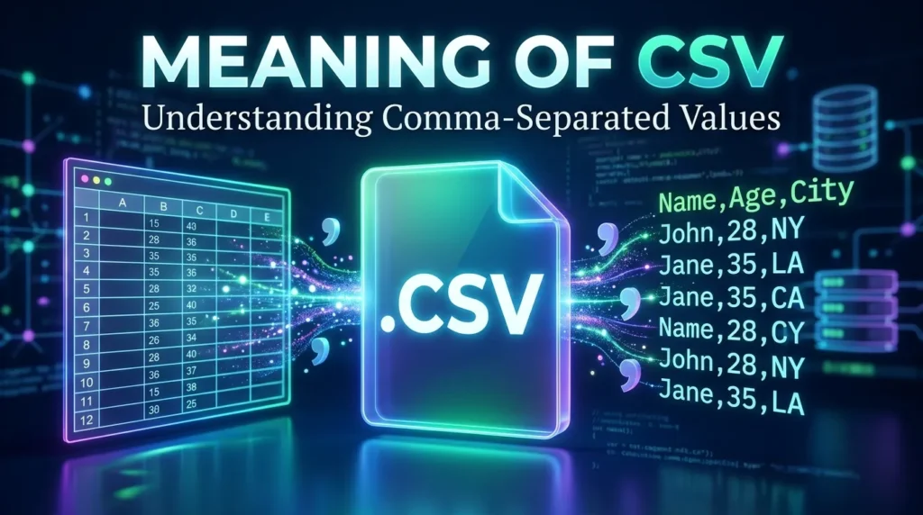 Meaning of CSV