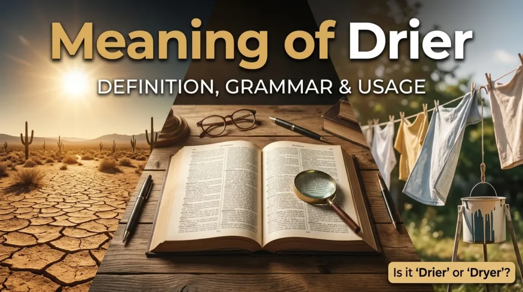 Meaning of Drier