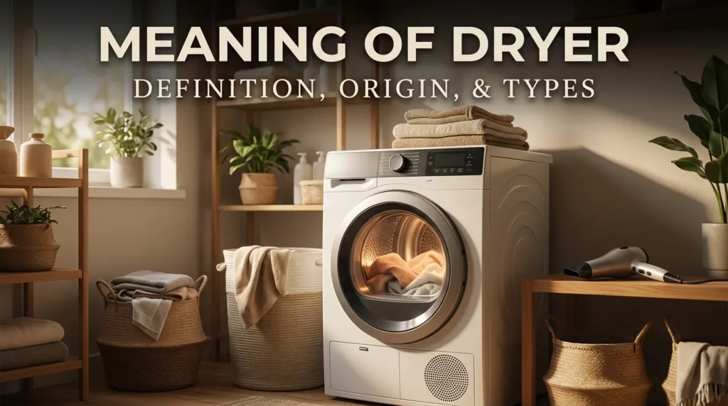 Meaning of Dryer