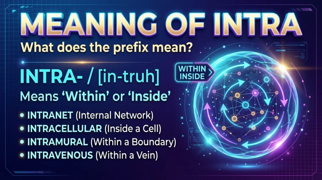 Meaning of Intra