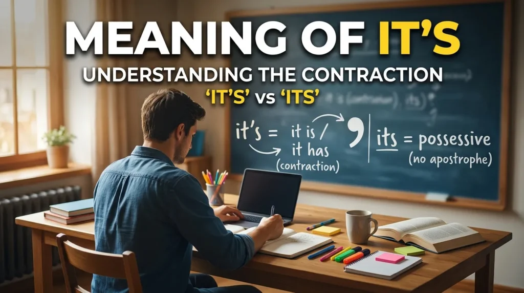 Meaning of It’s