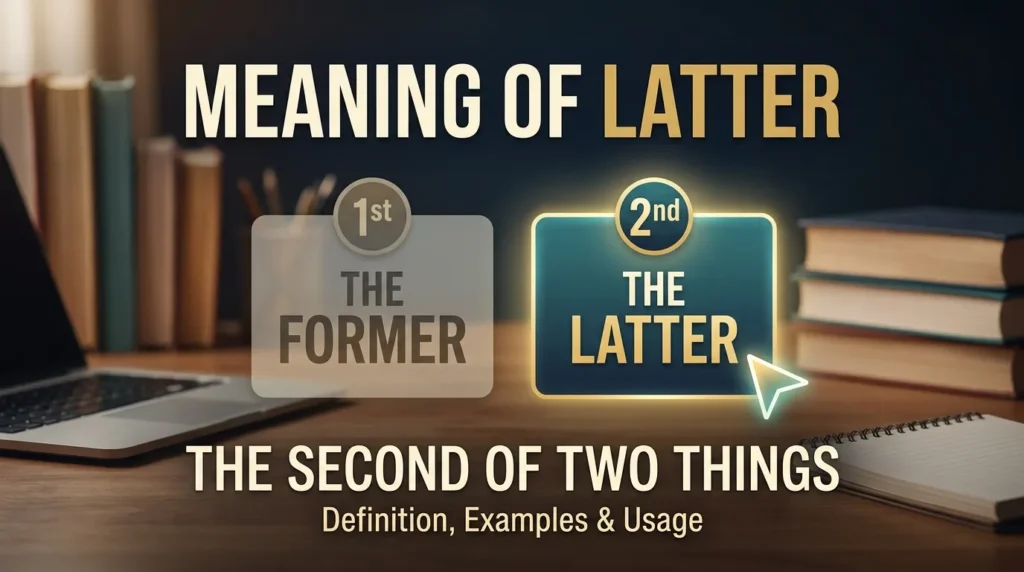 Meaning of Latter
