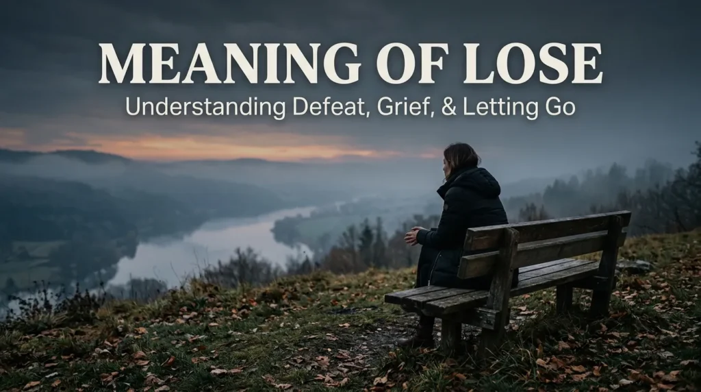 Meaning of Lose