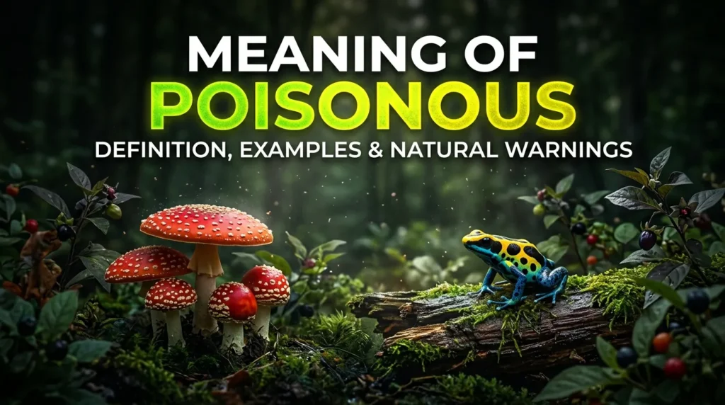 Meaning of Poisonous
