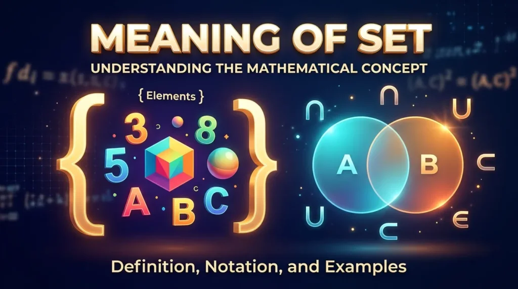 Meaning of Set