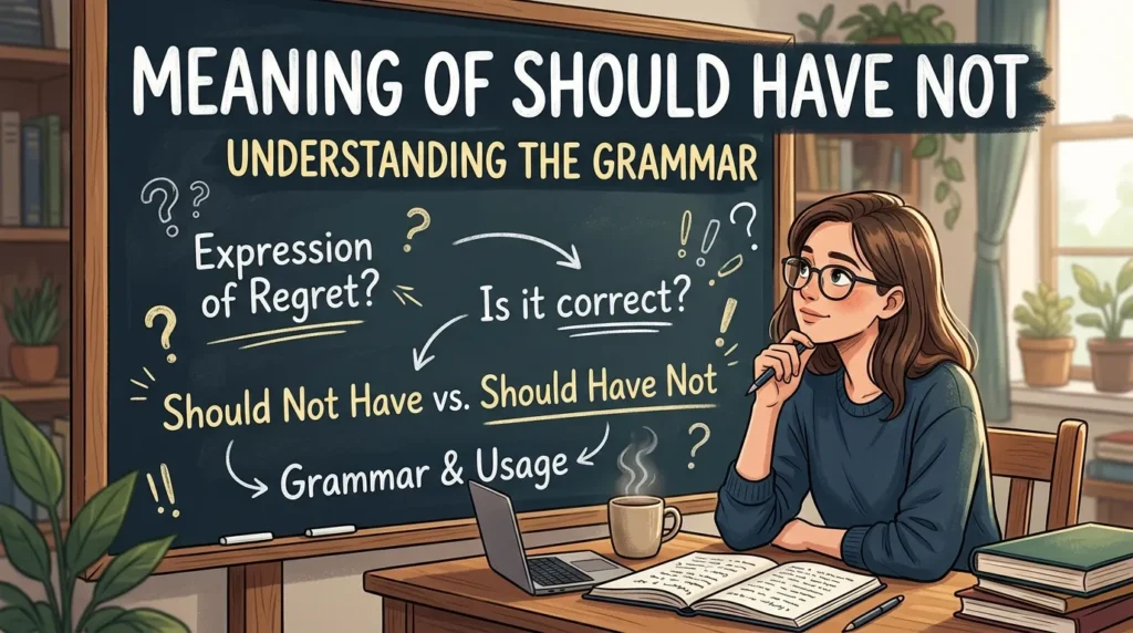 Meaning of Should Have Not