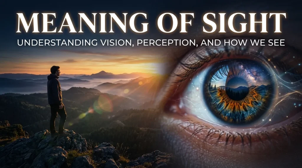 Meaning of Sight