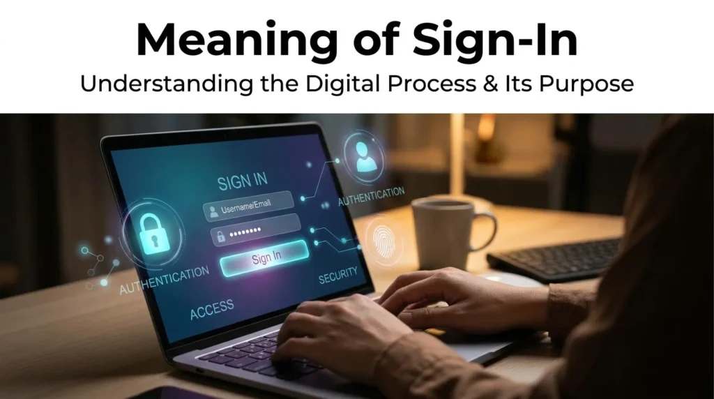 Meaning of Sign-In