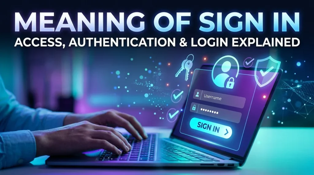 Meaning of Sign In