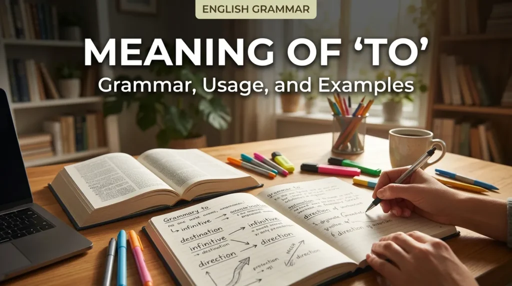 Meaning of To