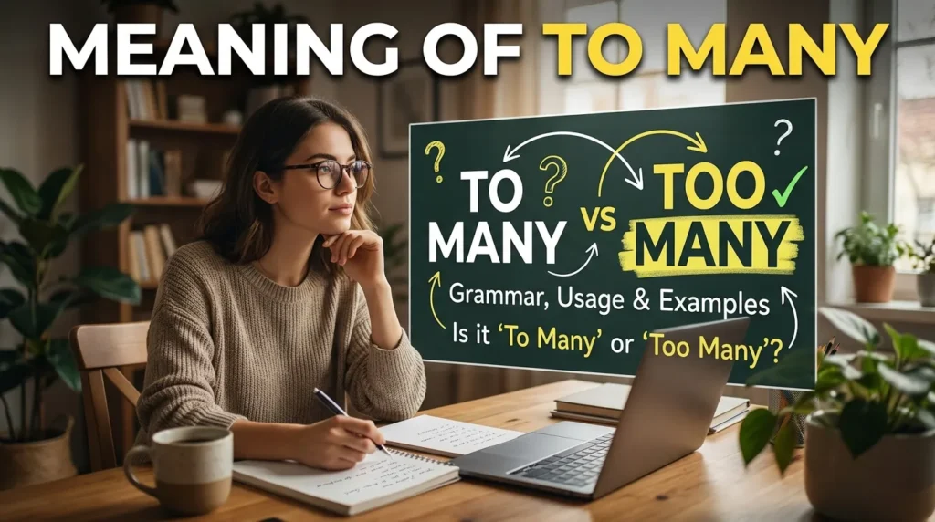 Meaning of To Many