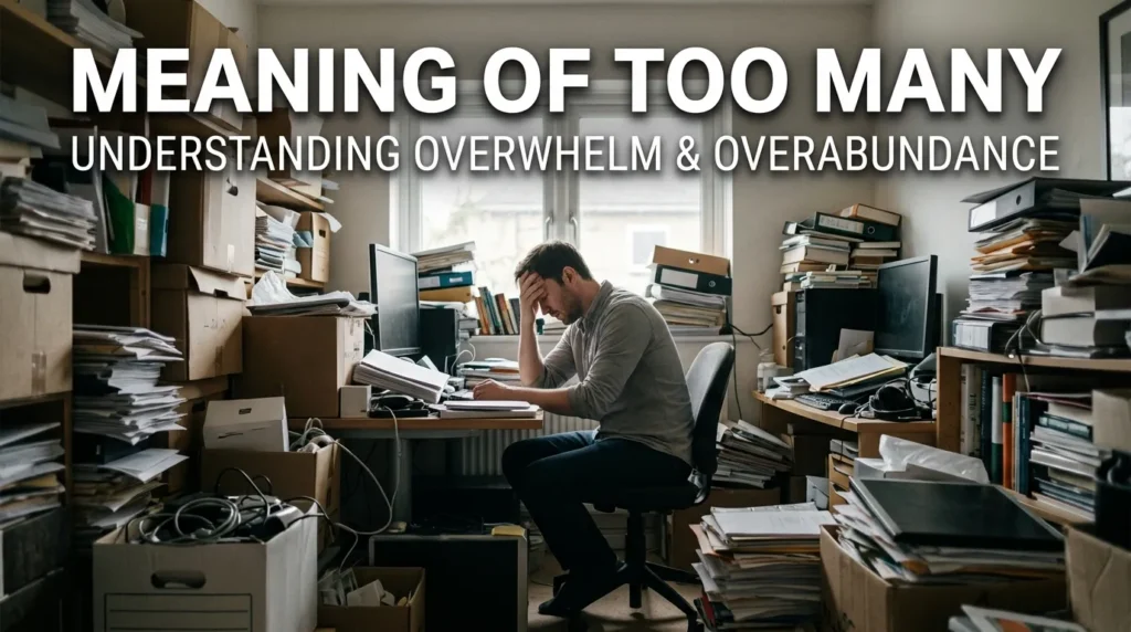 Meaning of Too Many