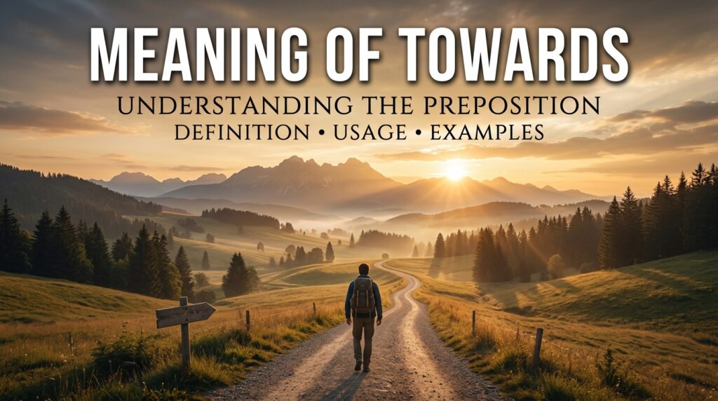 Meaning of Towards