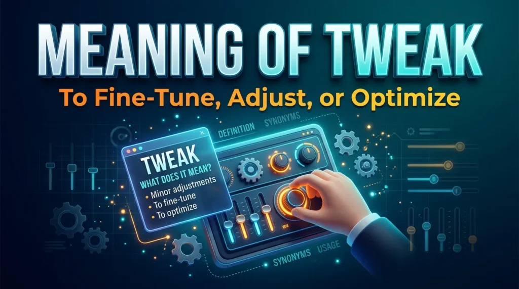 Meaning of Tweak