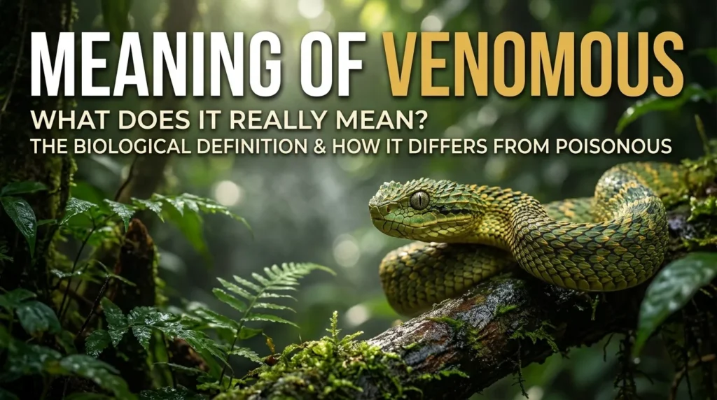 Meaning of Venomous