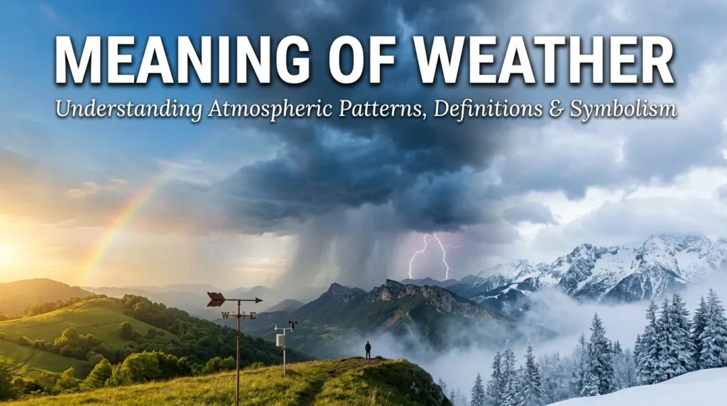 Meaning of Weather