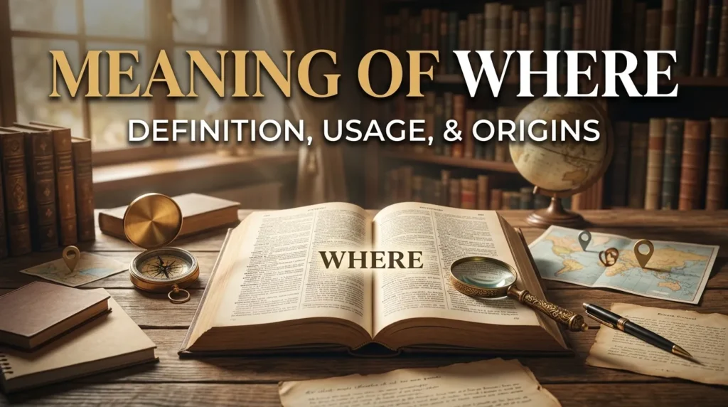Meaning of Where