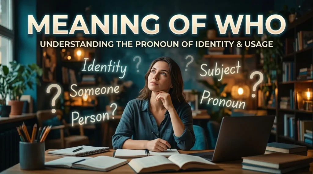 Meaning of Who