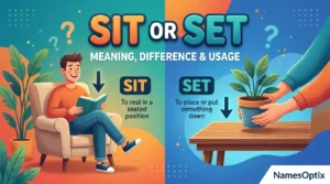 Sit or Set: Meaning, Difference & Usage